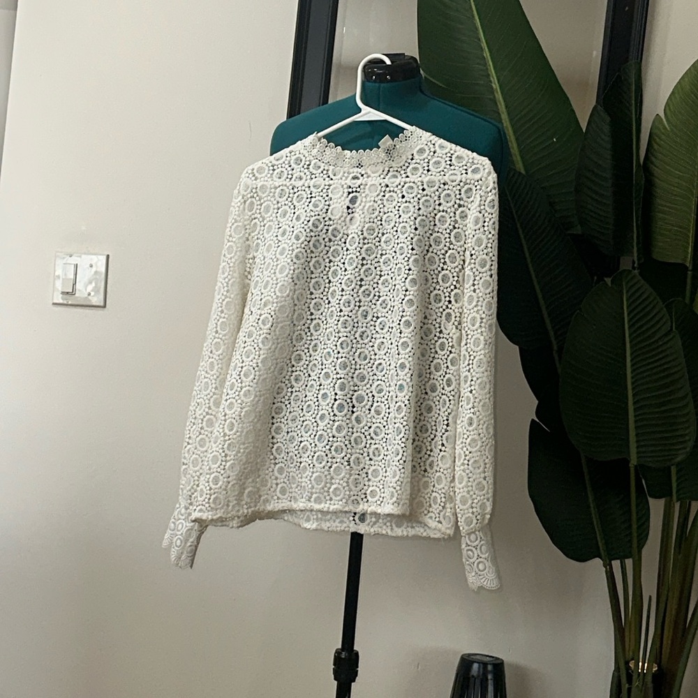 Lace H&M top worn several times